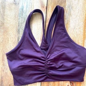 Alo Yoga oxblood sports bra
